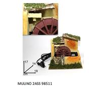 NUOVO MULINO AD ACQUA PER PRESEPE FUNZIONA ELETTRICAMENTE 220 VOLT