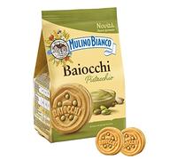 Mulino Bianco Baiocchi Biscotti Farciti con Crema al Pistacchio, Busta Nuovo Formato da 240gr