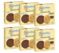MULINO BIANCO Baiocchi Choco - Biscotti italiani con ripieno di cioccolato 144g x 6 parcelle