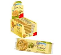 Mulino Bianco Baiocchi Pistacchio Confezione da 42 Snack T3 Biscotto Ripieno con Crema al Pistacchio
