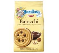 Mulino Bianco Baiocchi Shortbread - Panino con ripieno di cioccolato e nocciola, 3 pezzi, 600 ml