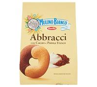 Mulino Bianco Biscotti Frollini Abbracci Ricchi con Cacao e Panna Fresca, Colazione Ricca di Gusto - 700 gr