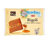 Mulino Bianco Biscotti Frollini Rigoli con Miele Millefiori Italiano, Senza Olio di Palma, 1 Kg