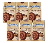 MULINO BIANCO Cioccograno Biscotti italiani a base di farina integrale e cioccolato fondente 330g x 6 parcelle (Cioccograno, x6)