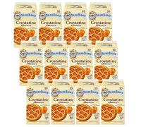 MULINO BIANCO Crostatine Albicocca - Pasticceria italiana, mini crostate di albicocche 400g x 12 parcelle (Albicocca, x12)