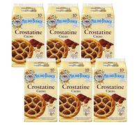 MULINO BIANCO Crostatine Cacao -biscotti italiani, crostatine con crema al cacao e nocciole 400g x 6 parcelle (Cacao, x6)