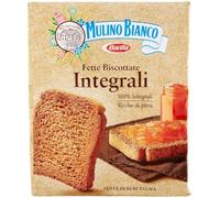 Mulino Bianco Fette Biscottate Integrali, Spesse, Croccanti e Friabili, Senza Olio di Palma, Colazione Ricca di Fibre e Gusto, 315 g