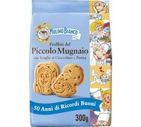 Mulino Bianco Frollini del Piccolo Mugnaio con Scaglie di Cioccolato e Panna, Edizione Limitata, 300 g