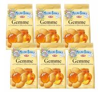 MULINO BIANCO Gemme Biscotti di pasta frolla con ripieno all'albicocca 200g (Gemme, x6)