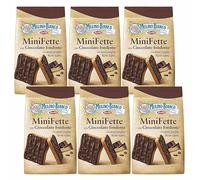 MULINO BIANCO Mini Fette - Mini biscotti italiani ricoperti di cioccolato 110g (Mini Fette, x6)