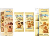 Mulino Bianco Mix Cornetti con Crema al Cioccolato e Nocciole e Crema all'Albicocca 300gr - Speciale Food Service