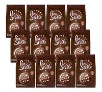 MULINO BIANCO Pan di stelle - Biscotti italiani al cioccolato con stelle glassate 350g x 12 parcelle (Pan di stelle, x12)