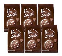 MULINO BIANCO Pan di stelle - Biscotti italiani al cioccolato con stelle glassate 350g x 6 parcelle (Pan di stelle, x6)