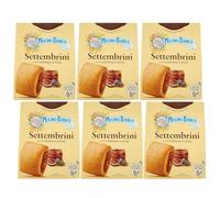 MULINO BIANCO Settembrini -Biscotti italiani di pasta frolla con marmellata di fichi 300g (Settembrini, x6)