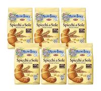 MULINO BIANCO Spicchi di Sole - biscotti di pasta frolla al burro e forma di piccoli croissant 400g (Spicchi di Sole, x6)