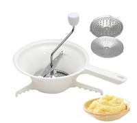 Mulino da cibo per conserve con 3 dischi di macinazione Sindazioni di plastica Manuale manuale arrugginire per di pomodoro, di mele, formaggio, insalata, verdura, frutta