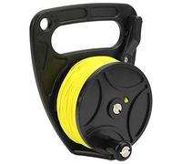 Mulino da immersione multifunzionale con linea di nylon per immersioni subacquee in esilio durevole subacqueo snorkeling sport acquatici (ruota nera)
