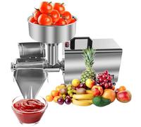 Mulino Di Frutta Elettrico Colino elettrico commerciale, 450 W, pressa per macinazione alimentare in acciaio inox, 50 kg/h, motore in rame puro, per alimenti e salse, per frutta, mele e bacc