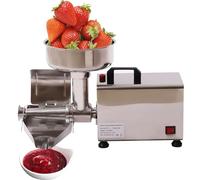 Mulino Di Frutta Elettrico Colino elettrico commerciale, macchina per la pressatura della marmellata in acciaio inossidabile da 450 W con imbuto grande da 8,4 pollici, motore in rame puro da