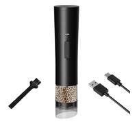 Mulino Di Pepe Elettrico Portatile - Smerigliatrice Ricaricabile Elegante, Strumento Di Condimento Contemporaneo | Rotore In Ceramica Regolabile Con Funzione USB Con Una Mano Per Sale, Grani Di Pepe,