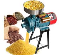 Mulino Elettrico per Mangimi Commerciale 220v - Mulini per Cereali per Impieghi Gravosi Macina Cereali Secchi E Umidi con Imbuto per Farina, Riso, Pellet di caffè - Macinatore Elettri, B, 220V