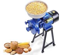 Mulino Elettrico per Mangimi Commerciale 220v - Mulini per Cereali per Impieghi Gravosi Macina Cereali Secchi E Umidi con Imbuto per Farina, Riso, Pellet di caffè - Macinatore Elettri, A, 110V