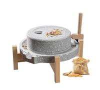 Mulino Manuale A Pietra Per Farina Di Grano E Pasta, Strumento Multifunzionale Per La Macinazione Dei Cereali Macina Manuale A Pietra Blu Macina Utilizzata(30cm(11.8in))