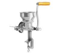 Mulino manuale per cereali | Macina manuale in ghisa | Grado di macinatura regolabile | Con morsetto a C & macinino durevole | Per noci, caffè, cereali, semi, mais, spezie