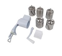 Mulino manuale per cereali, macinino per cereali a manovella con lame rimovibili in acciaio inox e corpo in lega di alluminio, morsetto da tavolo incluso per macinare mais, pepe, s (Stile 2)