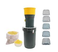 Mulino per cereali elettrico 1000 W, macinacaffè con 5 setacci, macinacaffè grano di soia, serbatoio 25 l, maniglia per il trasporto, per uso domestico e agricolo professionale, macinino per cereali