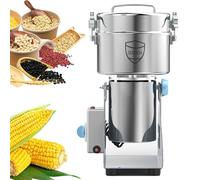Mulino per Cereali, macinacaffè Elettrico Commerciale, macinacaffè in Acciaio Inossidabile, polverizzatore, macinacaffè a Secco, Macchina per macinare Rapidamente Tutti i Tipi di Alimenti disidratati