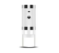 Mulino per Cereali, Nuova macchina for il caffè elettrica portatile con macinacaffè a 5 marce e un pulsante for avviare la macinatura rapida ricarica USB(White)