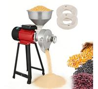 Mulino per Cereali Uso Secco e Umido 3000W per Latte di Soia e Tofu Macchina Elettrica per Farina Senza Glutine Fatta in Casa con Imbuto in Acciaio Inox 140mm