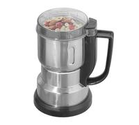 Mulino per spezie elettrico- 12,5 x 12,5 x 18 cm in acciaio inossidabile e mulino per cereali | Potente motore da 300 W | Smerigliatrice sicura e facile | Versatile per diverse particelle