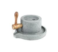 Mulino Pietra Cereali, Mulino Pietra Manuale Rimovibile, Macchina Manuale Grafite Secco/bagnato, Utensile Mulino Pietra Fatto Mano(25x35cm (9 7/8"x13 3/4"))