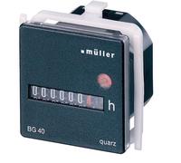 Muller BG4017 di Funzionamento Ore Contatore Montaggio Pannello 45x45mm 7 Cifre