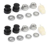 MULOUTSPO 2X E-Bike Bicicletta Elettrica Mozzo Motore Asse M12 Anteriore Dado di Blocco/Rondella di Blocco/Distanziatore/Copertura Dado con Albero 12mm