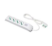 Multipresa scarpetta Fanton con 4 prese bipolari schuko Bianca 410100