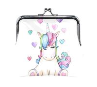 Multi 1 Seamless Blue Underwater Sharks Sea Weed Starfishes on Dark Blue Portamonete in pelle da donna Hasp Card Key Change Wallet Piccola fibbia Borsa a mano Kiss Lock Clutch Pouch Tasca per ragazze