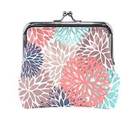 Multi 11 Claude Monet Il Parc Monceau Portamonete in pelle Kiss Lock Clutch Pouch Pocket Hasp Card Key Change Wallet Buckle Small Handbag Case for Women Girls Ladies