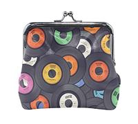 Multi 12 Blu Scuro Galaxy Cielo Notturno con Stelle Luminose Senza Cuciture Portamonete da Donna in Pelle Hasp Card Key Change Wallet Piccola Fibbia Borsa a Mano Kiss Lock Clutch Pouch Tasca per Ragaz