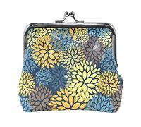 Multi 12 Claude Monet Il Parc Monceau Portamonete in pelle Kiss Lock Clutch Pouch Pocket Hasp Card Key Change Wallet Buckle Small Handbag Case for Women Girls Ladies