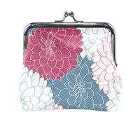 Multi 13 Claude Monet Il Parc Monceau Portamonete in pelle Kiss Lock Clutch Pouch Pocket Hasp Card Key Change Wallet Buckle Small Handbag Case for Women Girls Ladies