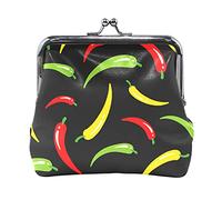 Multi 13 Parti in acciaio per auto senza cuciture Elementi monocromatici in bianco e nero Portamonete in pelle da donna Hasp Card Key Change Wallet Piccola fibbia Borsa a mano Kiss Lock Clutch Pouch T