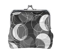 Multi 13 vari pinguini dei cartoni animati motivo senza cuciture su grigio Portamonete in pelle da donna Hasp Card Key Change Wallet Piccola fibbia Borsa a mano Kiss Lock Clutch Pouch Tasca per ragazz