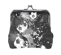 Multi 14 vari pinguini dei cartoni animati motivo senza cuciture su grigio Portamonete in pelle da donna Hasp Card Key Change Wallet Piccola fibbia Borsa a mano Kiss Lock Clutch Pouch Tasca per ragazz