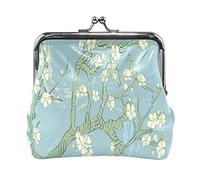 Multi 15 Due lupi che ululano alla luna piena Portamonete in pelle Kiss Lock Clutch Pouch Pocket Hasp Card Key Change Wallet Buckle Small Handbag Case for Women Girls Ladies