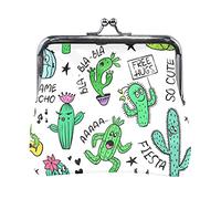 Multi 15 Parti in acciaio per auto senza cuciture Elementi monocromatici in bianco e nero Portamonete in pelle da donna Hasp Card Key Change Wallet Piccola fibbia Borsa a mano Kiss Lock Clutch Pouch T