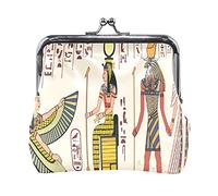 Multi 16 Antico Egitto Egitto Portamonete in Pelle Bacio Lucchetto Pochette Tasca Hasp Carta Chiave Cambio Portafoglio Fibbia Borsa Piccola per Donne Ragazze Signore