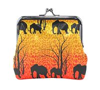 Multi 16 Black White Wolf in Dream Catcher su sfondo grigio scuro Portamonete in pelle da donna Hasp Card Key Change Wallet Piccola fibbia Borsa a mano Kiss Lock Clutch Pouch Tasca per ragazze Ladies